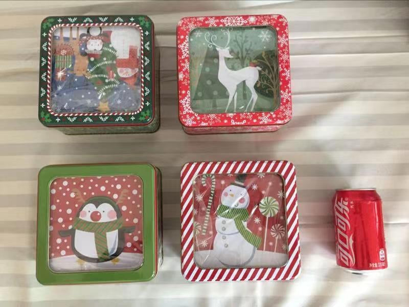 Square Christmas Tins