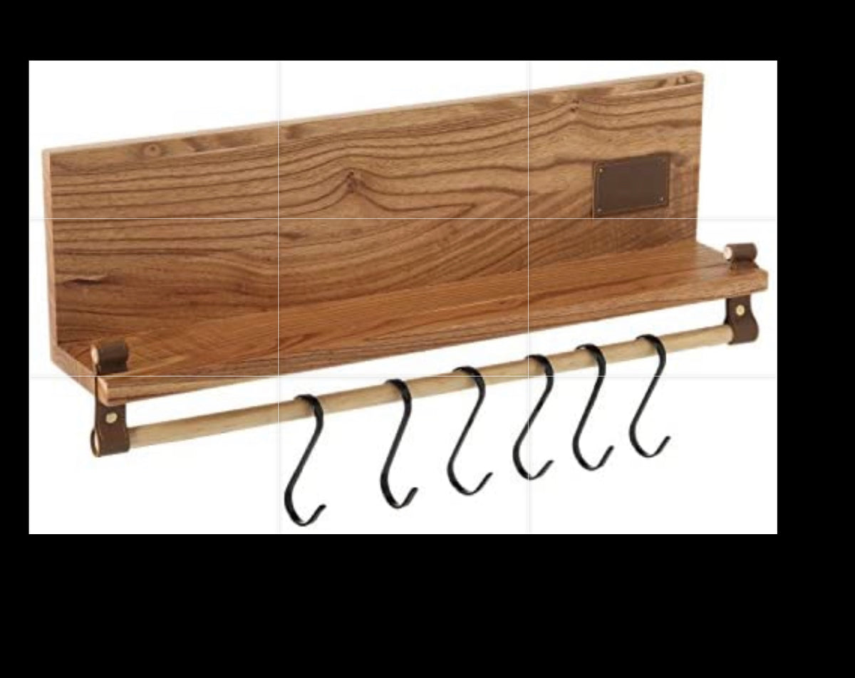 Floating shelf with hooks Partylocks