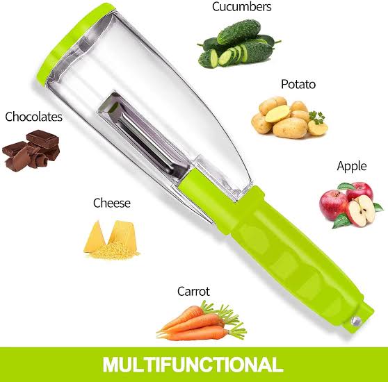 UPKOCH 2pcs fruit and vegetable peeler potato peeler with container fruit  peeling fruit peeler with handle containers for fruit multi-function