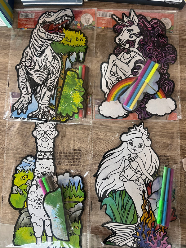 5pc Velvet Shape Stand ups