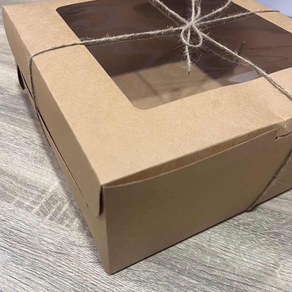 Square Kraft box with window