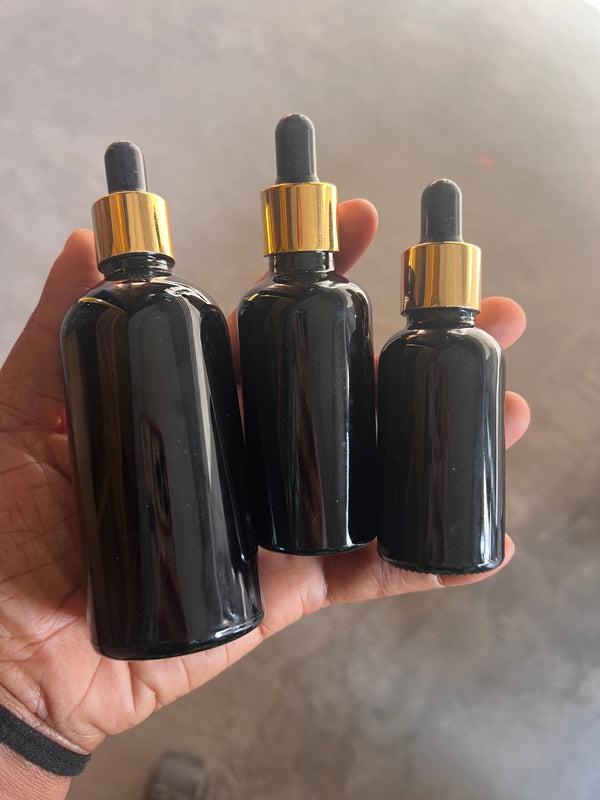 Black dropper Bottles