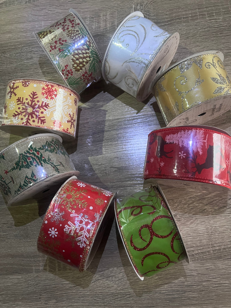Decorative Wired Holiday Ribbons
