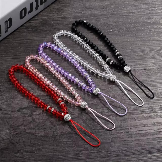 Crystal Beaded Phone Lanyards