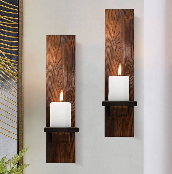 Wall mount Wooden Holder
