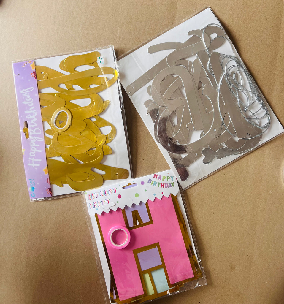 Happy Birthday-Letter Banner