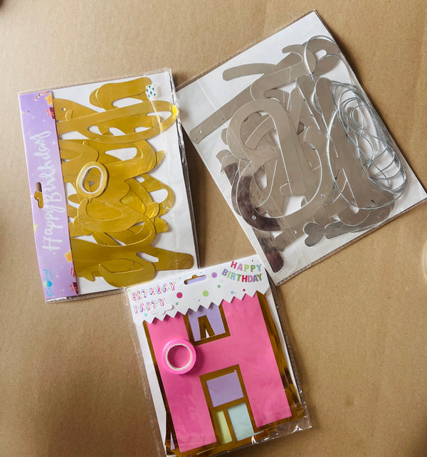 Happy Birthday-Letter Banner