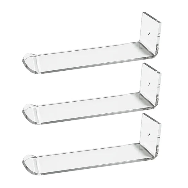 Acrylic wall-mounted accessory holders