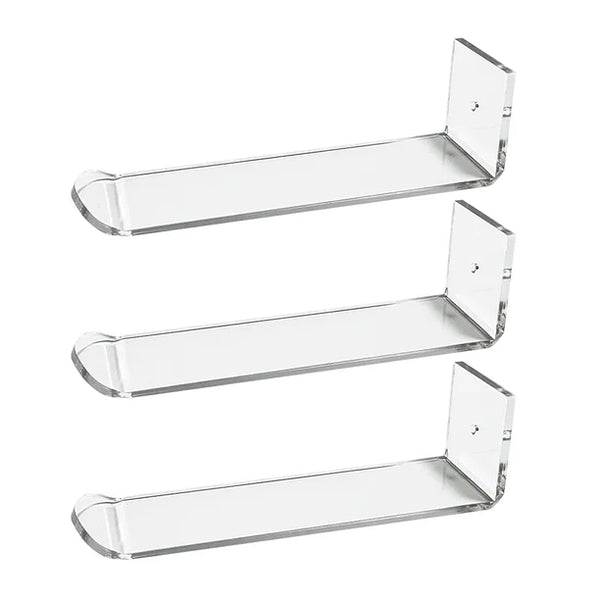 Acrylic wall-mounted accessory holders