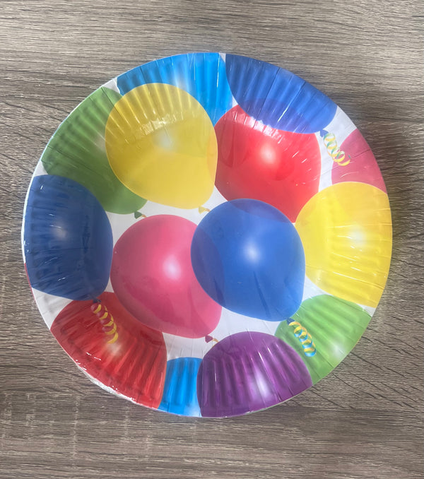 Balloon paper plates
