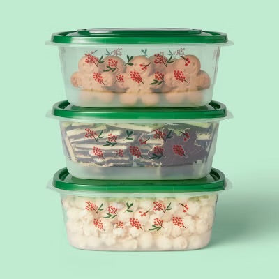 3 container food storage