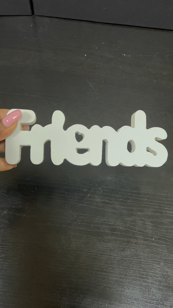 Wooden Letter plaque-FRIENDS