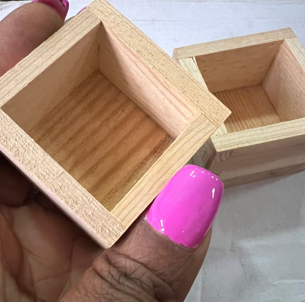 Miniature wooden box