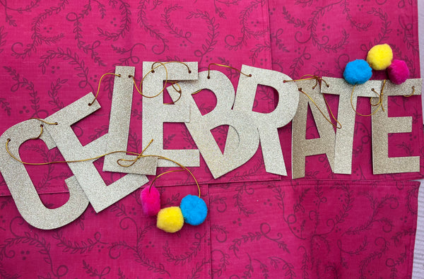Celebrate Letter banner