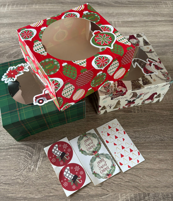 Christmas Themed cake/treat Box