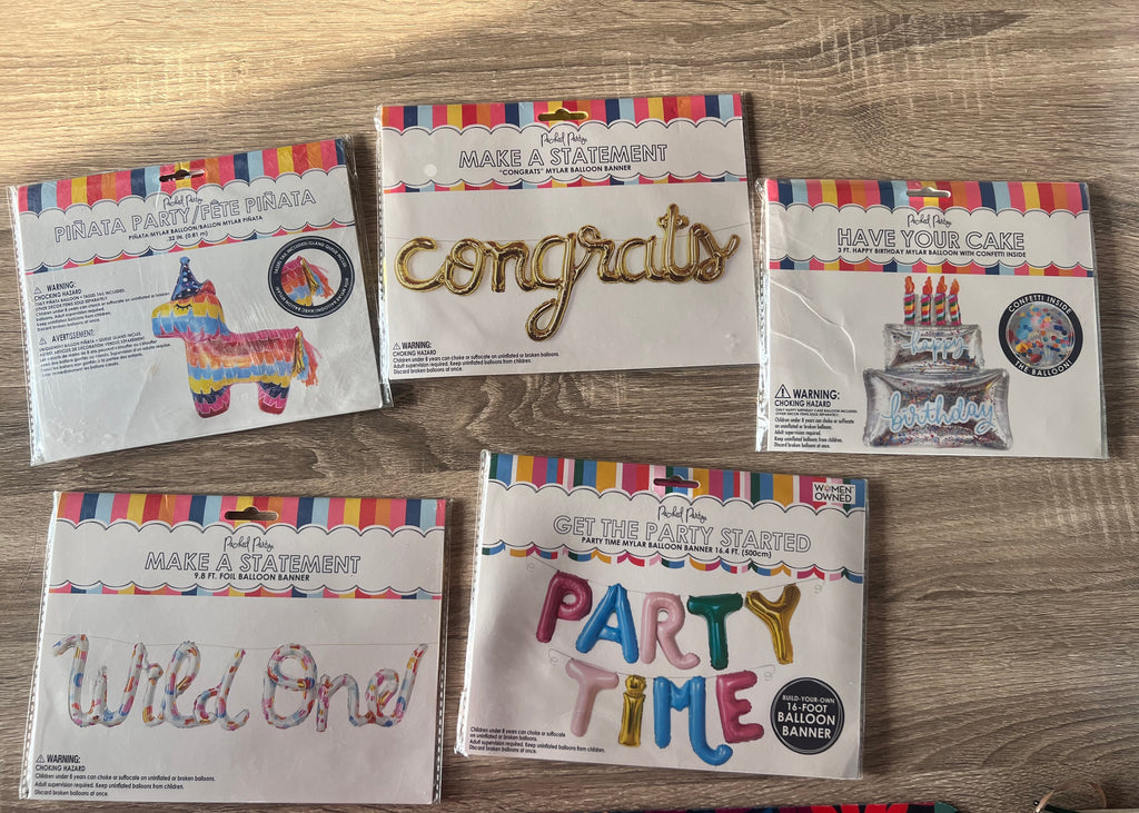 Variety Foil Balloons