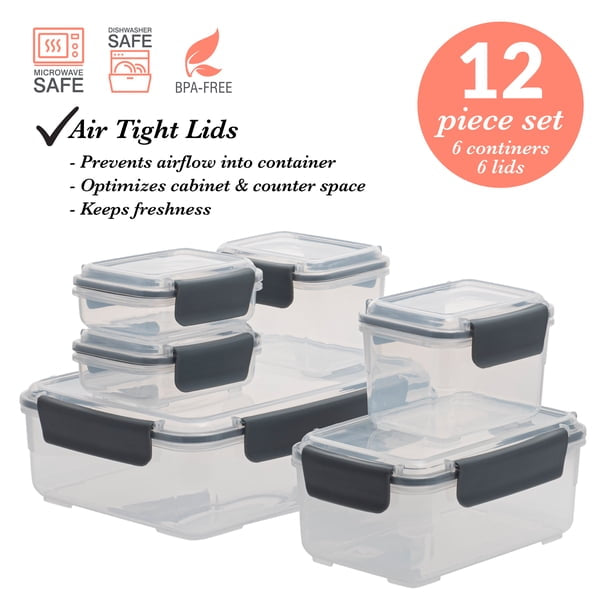Plastic Airtight Food Storage Container Set