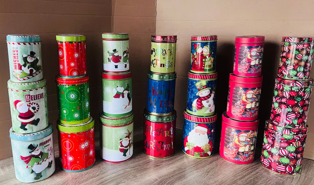 Set of 3Tall Tins