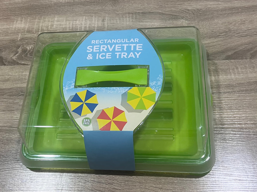 Picnic tray with ice compartment