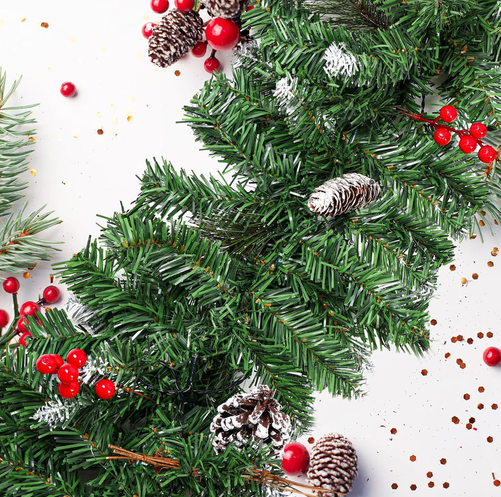 9ft Artificial Garland with 50led lights