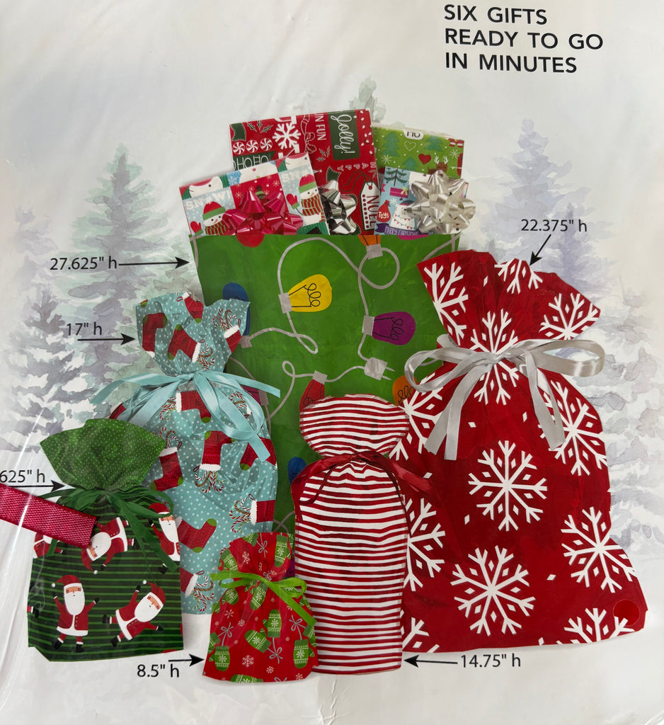 Pull String Bags-Christmas