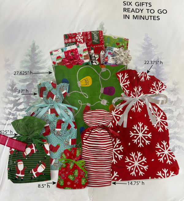 Pull String Bags-Christmas