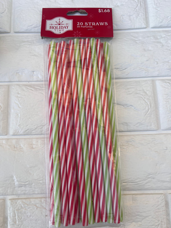 Christmas Themed Straw pack