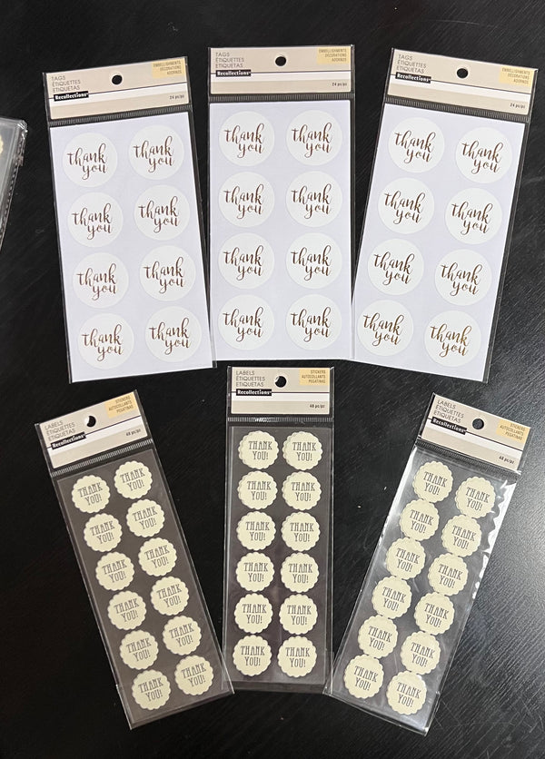 Thank you stickers