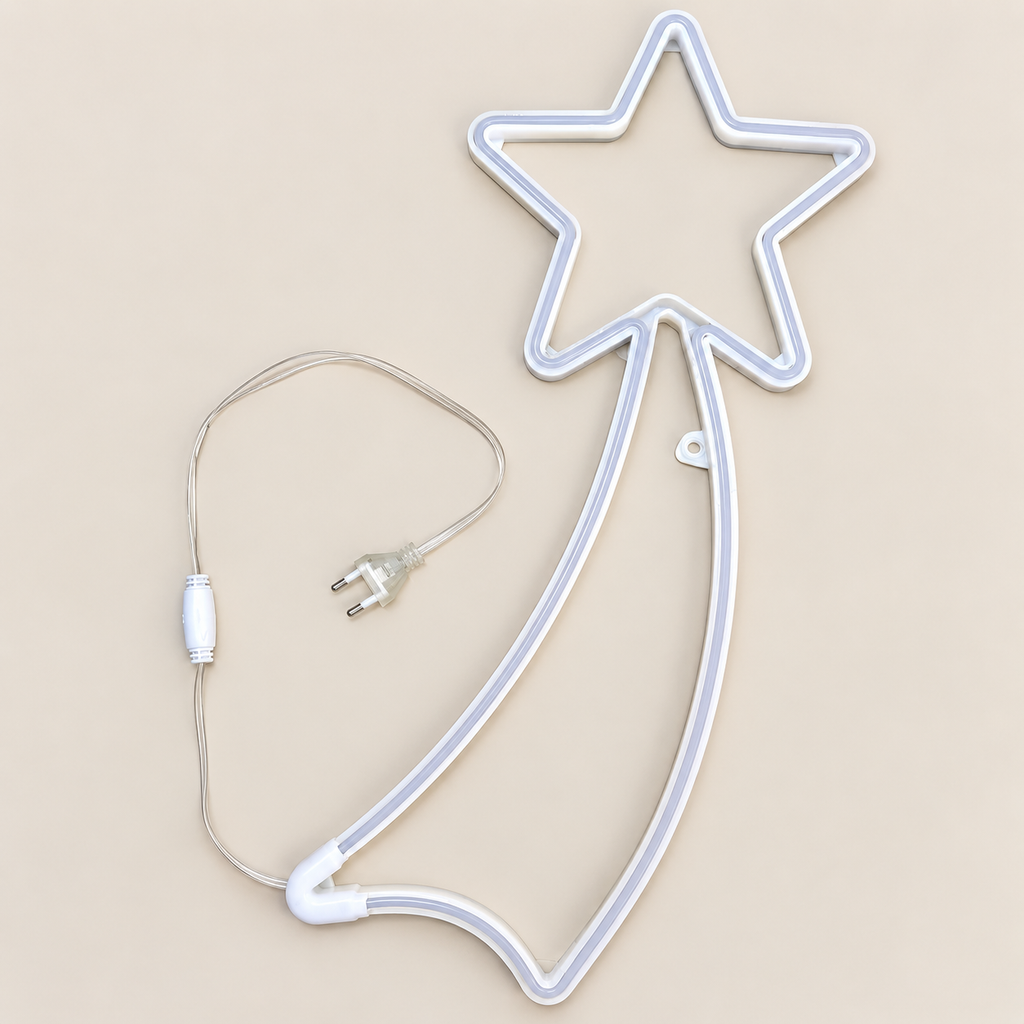 shooting star LED neon light