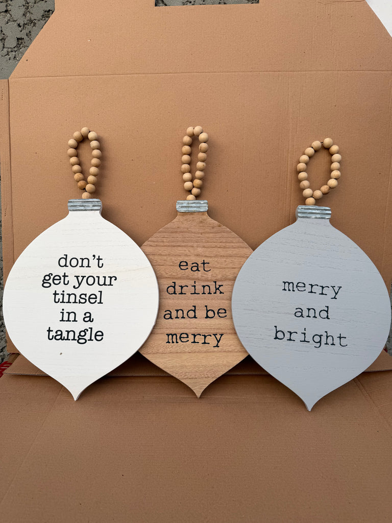 Rustic ornaments