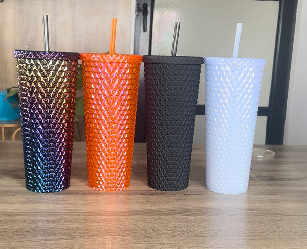 26oz Plastic Double wall Textured Tumbler
