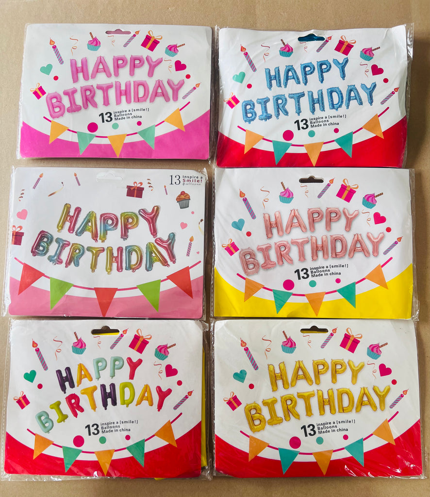 Happy Birthday Foil Set