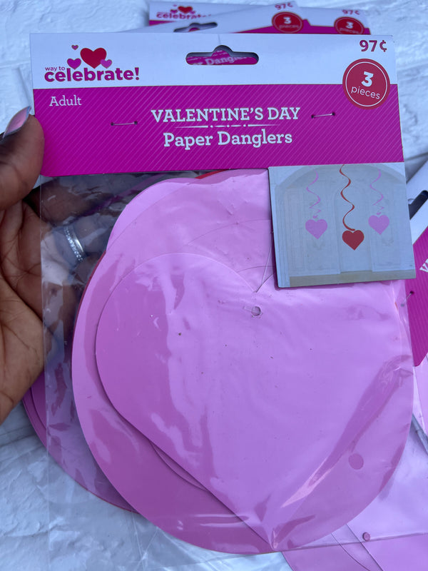 Valentines paper Danglers
