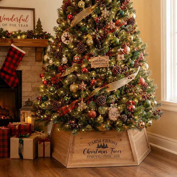 Wooden Trapezoid Tree Collar