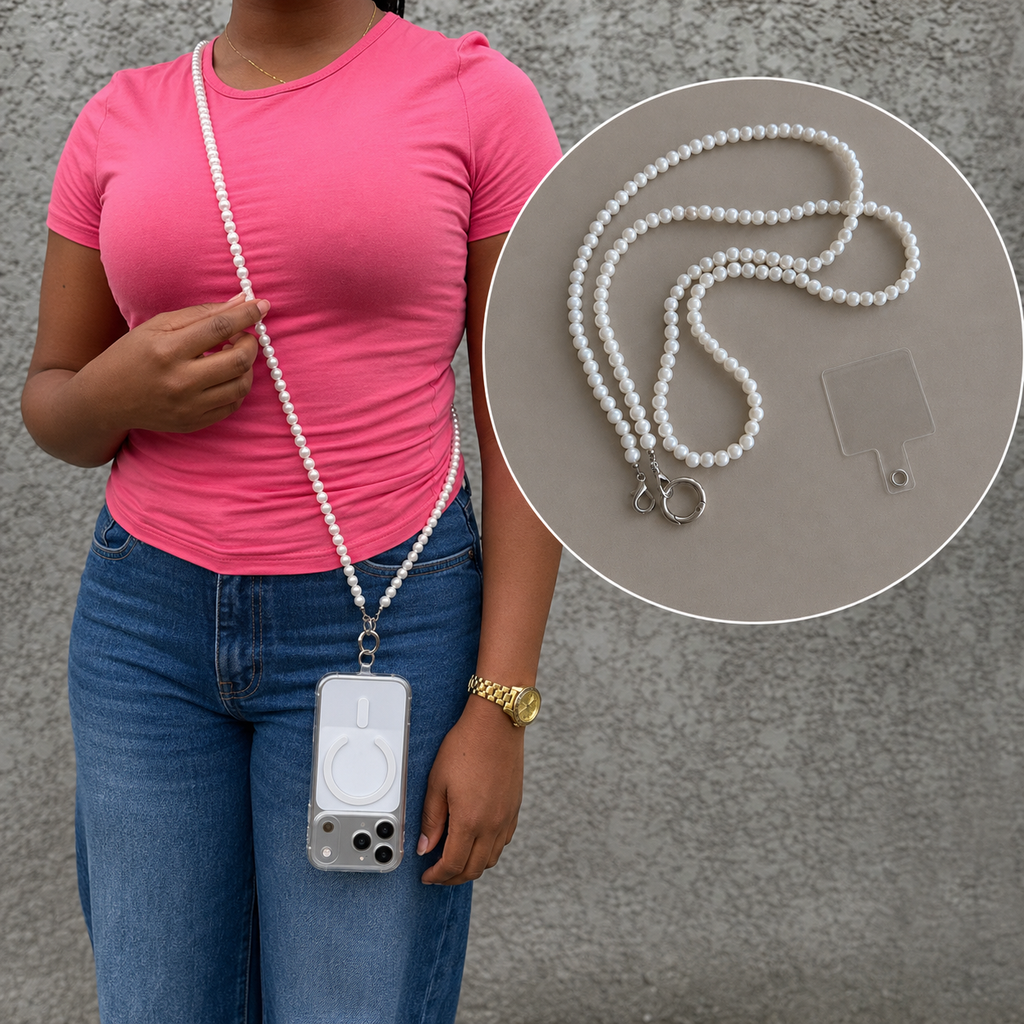 Pearl Crossbody phone Lanyard