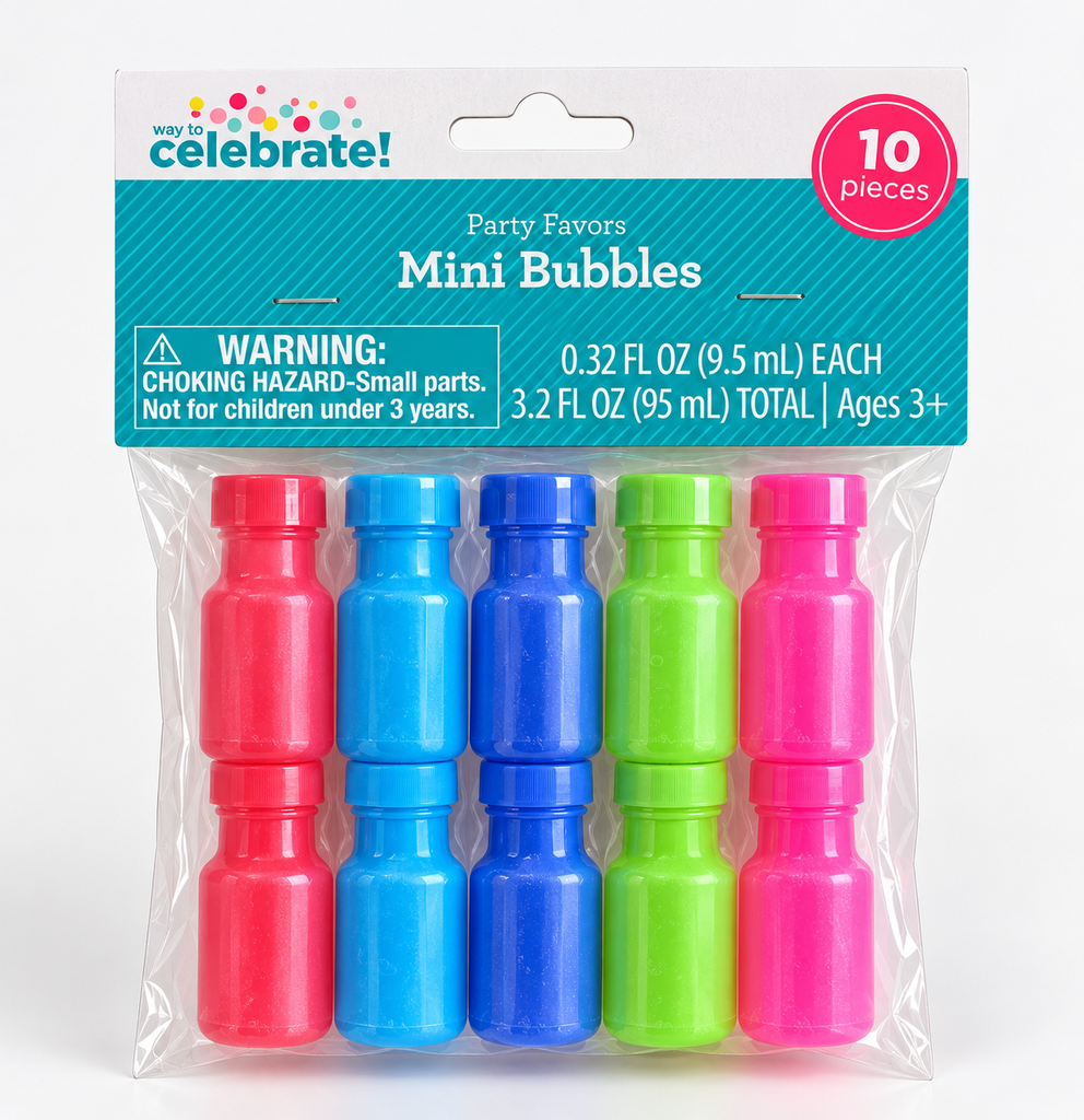 10-Pack of mini bubble