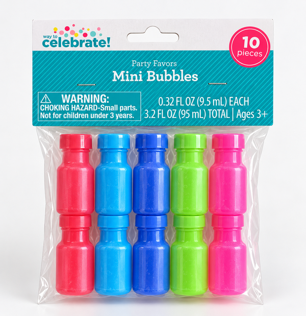 10-Pack of mini bubble