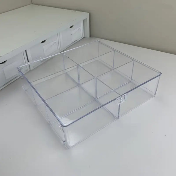 storage box with a hinged lid