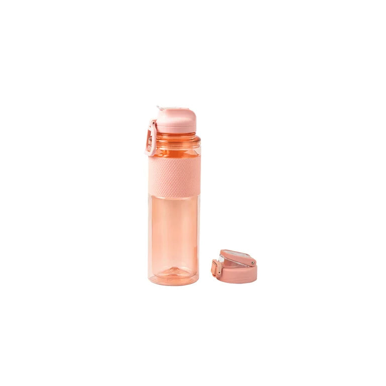 Mainstays 32 fl oz Pearl Blush Pink Solid Print Plastic Water Bottle with  Wide Mouth Lid 