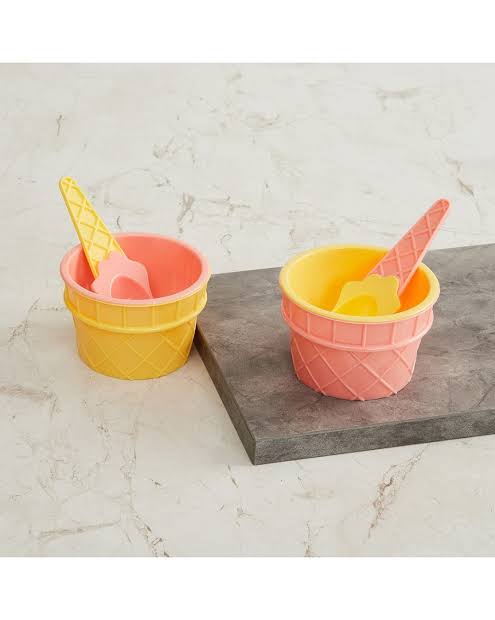 Set of 2 Ice cream cups