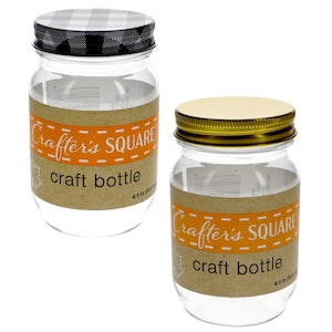 Crafter's Square Clear Plastic Crafting Jars