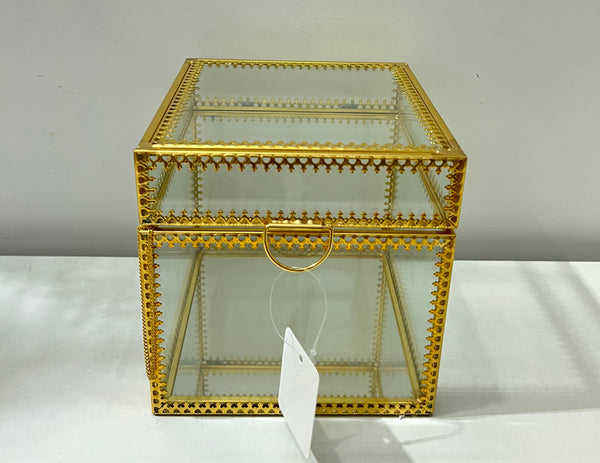 Copper Vintage Glass boxes