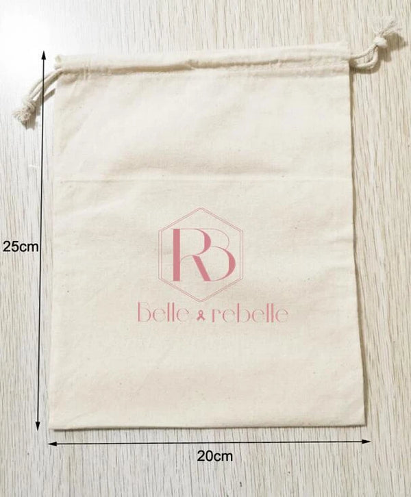 Canvas drawstring bag