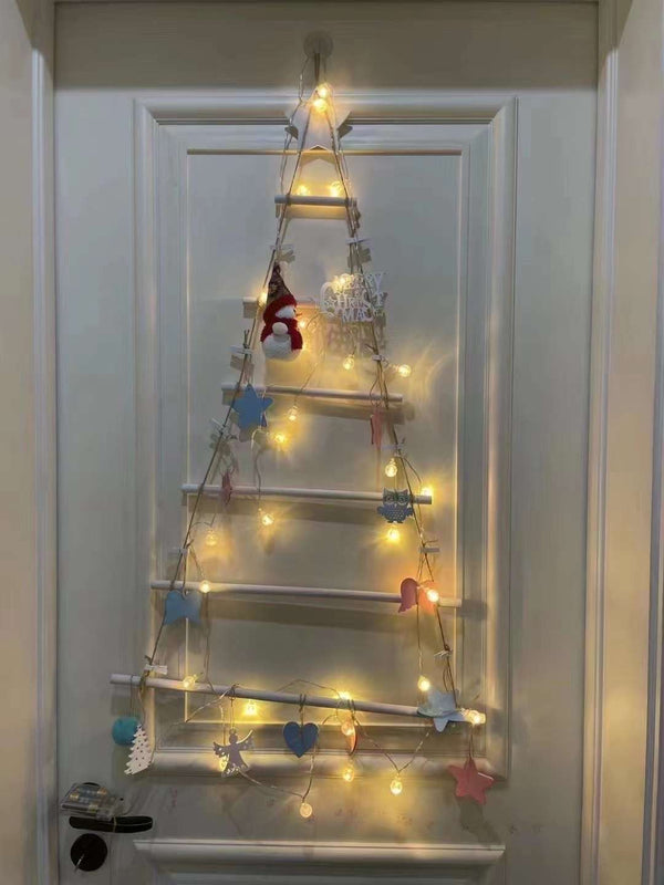 Wooden Rope Ladder Christmas Tree