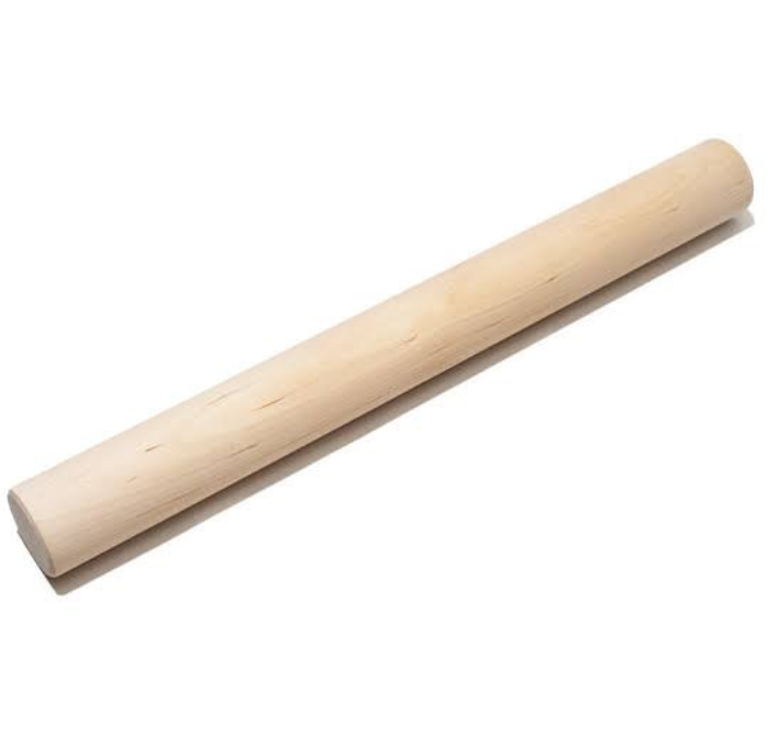Wood Rolling Pin 2.5cm thick and 28cm lenght