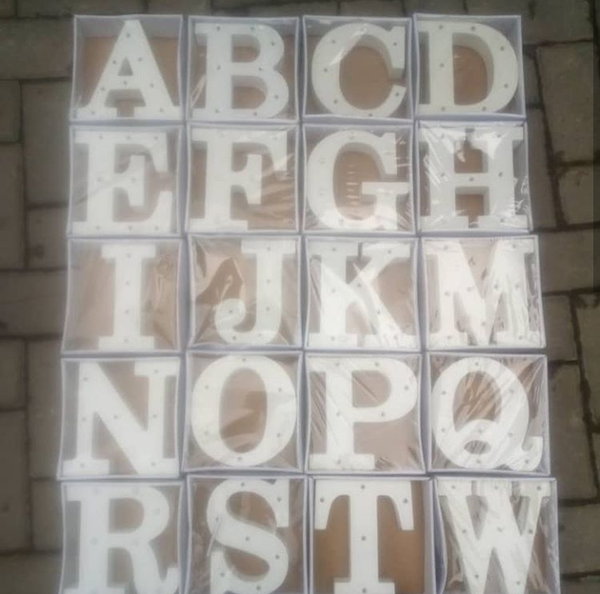 Wooden (LED) LIGHT UP LETTERS
