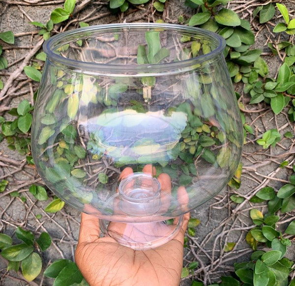 Clear Plastic Pedestal Bowl