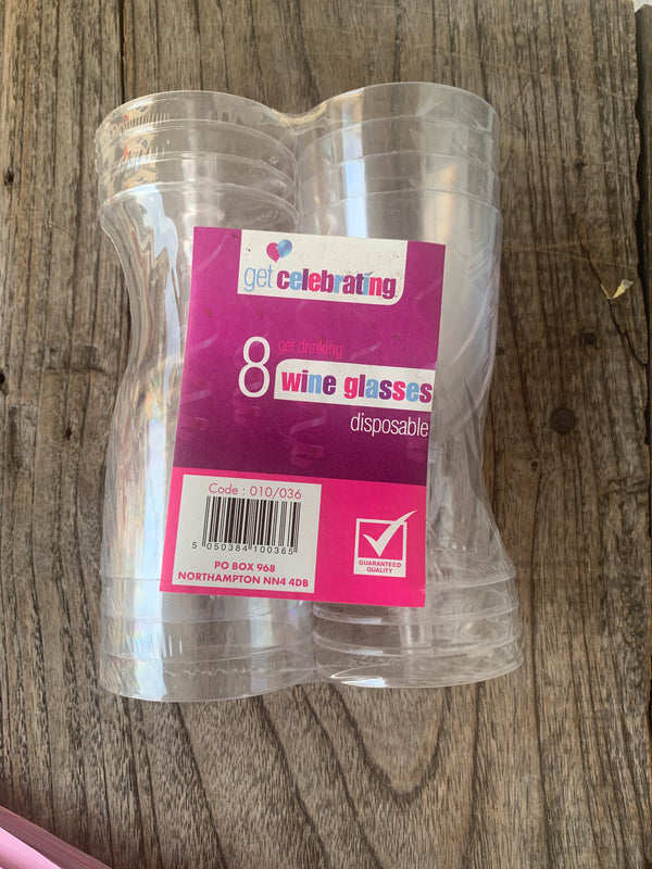 8 Disposable Wine Cups