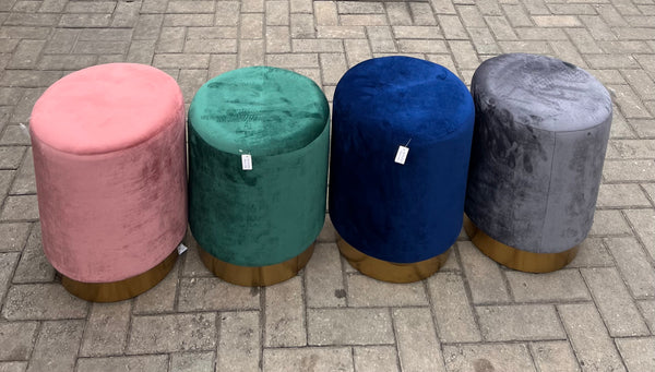 Velvet Ottoman
