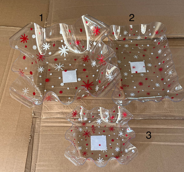 Acrylic Ruffle bowl/tray